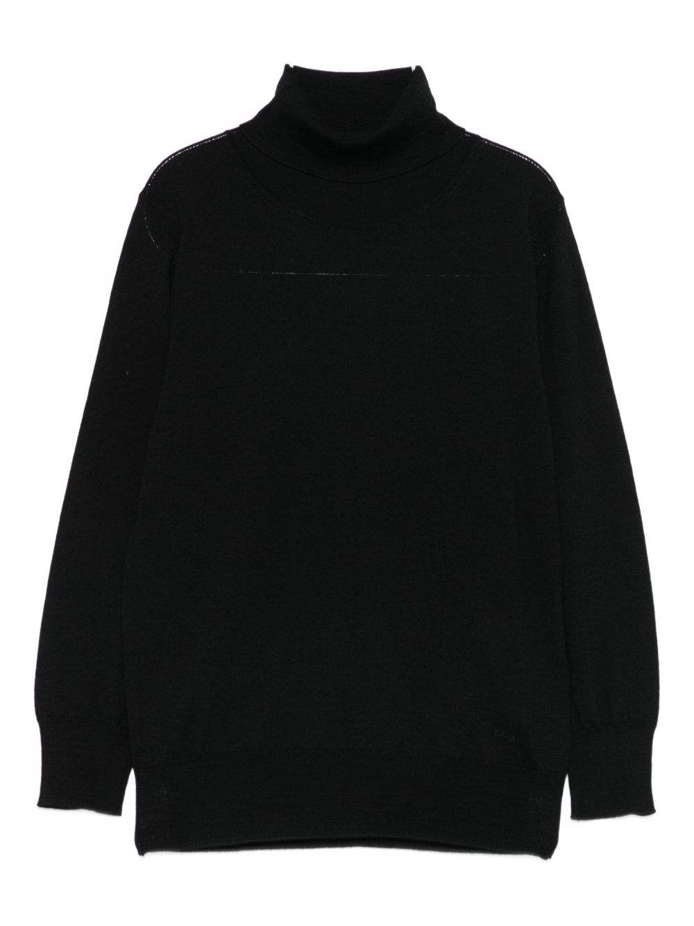 Maglione per bambino Paolo Pecora Kids nero in lana a collo alto PP4099 NERO PAOLO PECORA KIDS