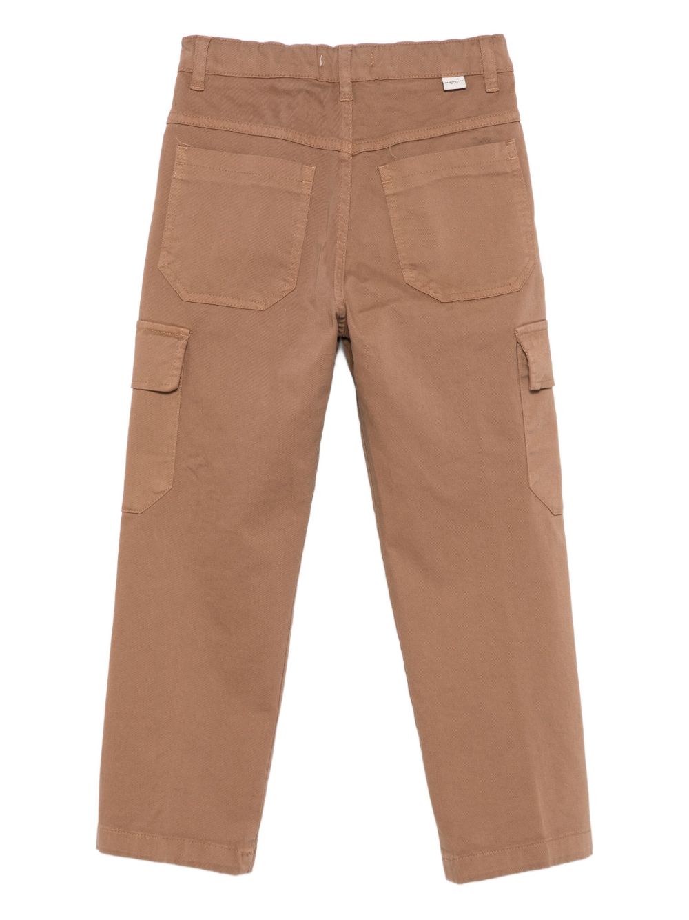 Pantaloni per bambino Paolo Pecora Kids marrone con tasca cargo PP4113 CAPPUCCINO PAOLO PECORA KIDS