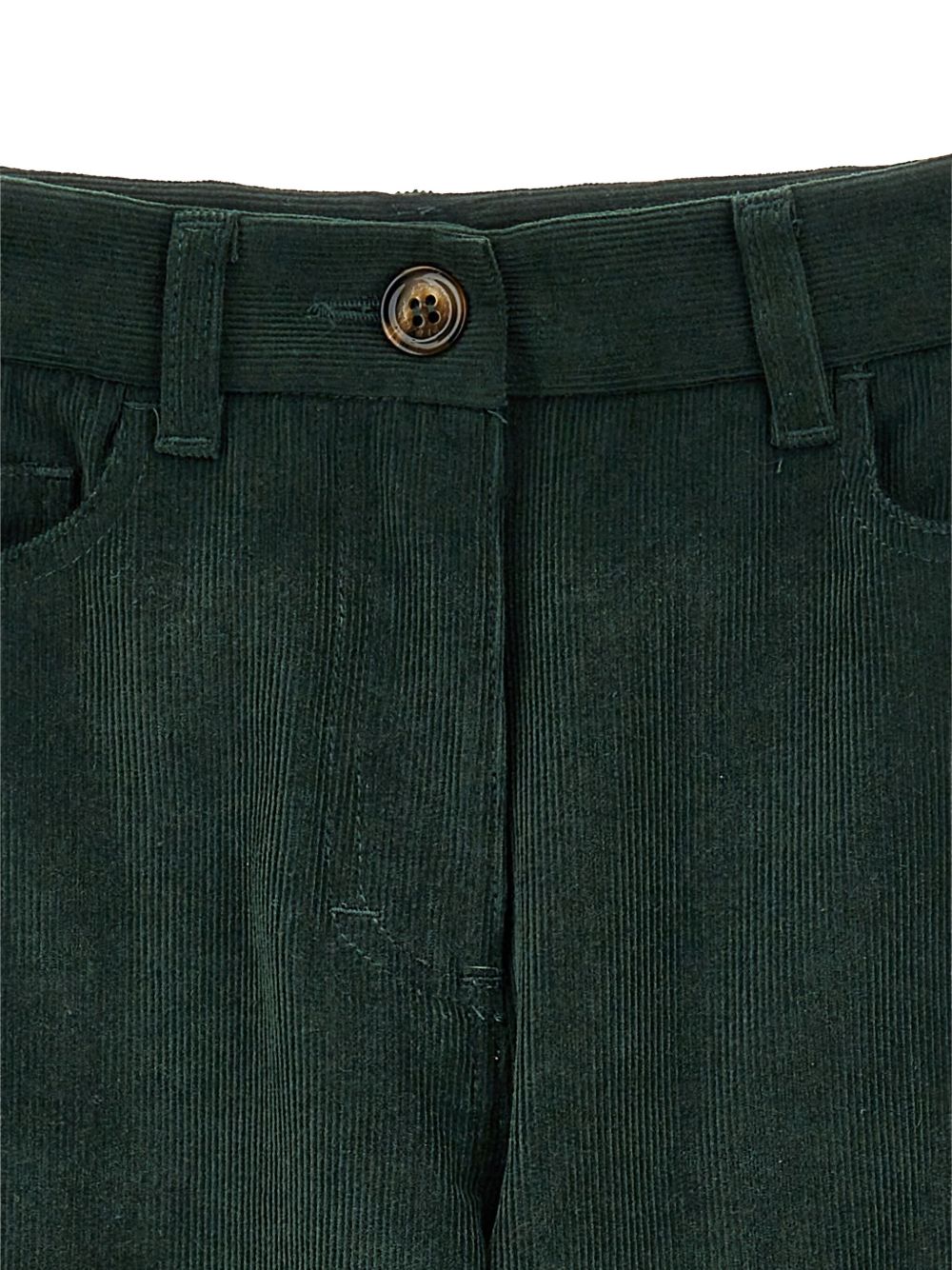 Pantaloni per bambina Philosophy di Lorenzo Serafini Kids verdi con tasche applicate I1F408 6851 P025 PHILOSOPHY KIDS