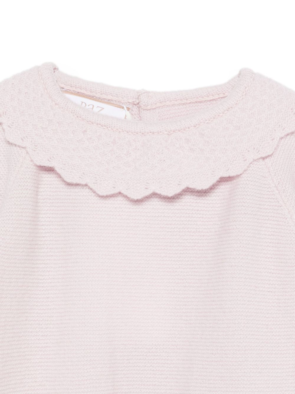 Tutina per neonata Paz Rodríguez rosa con colletto smerlato 005-113162 37 H109 PaZ RODRIGUEZ KIDS
