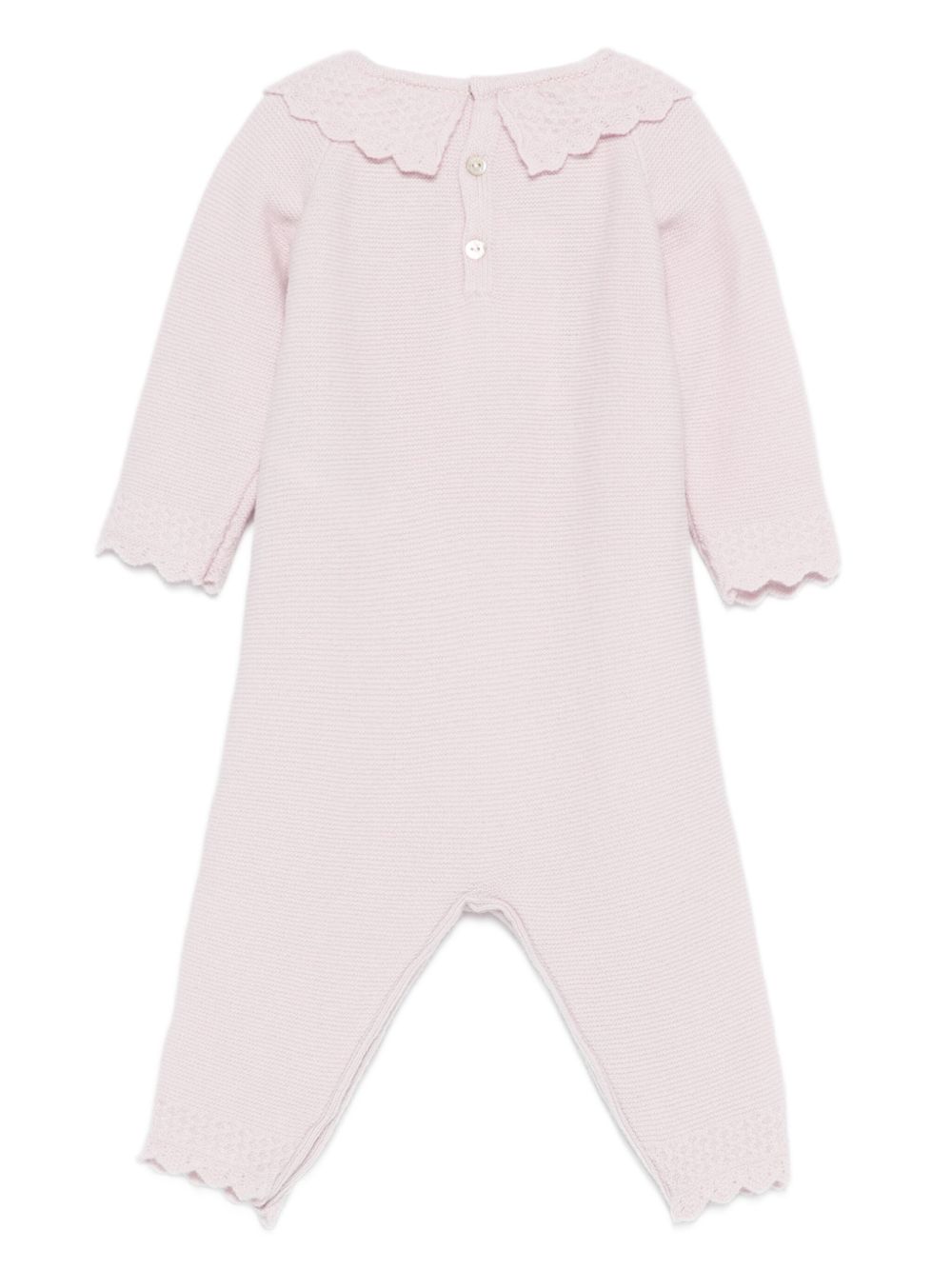 Tutina per neonata Paz Rodríguez rosa con colletto smerlato 005-113162 37 H109 PaZ RODRIGUEZ KIDS