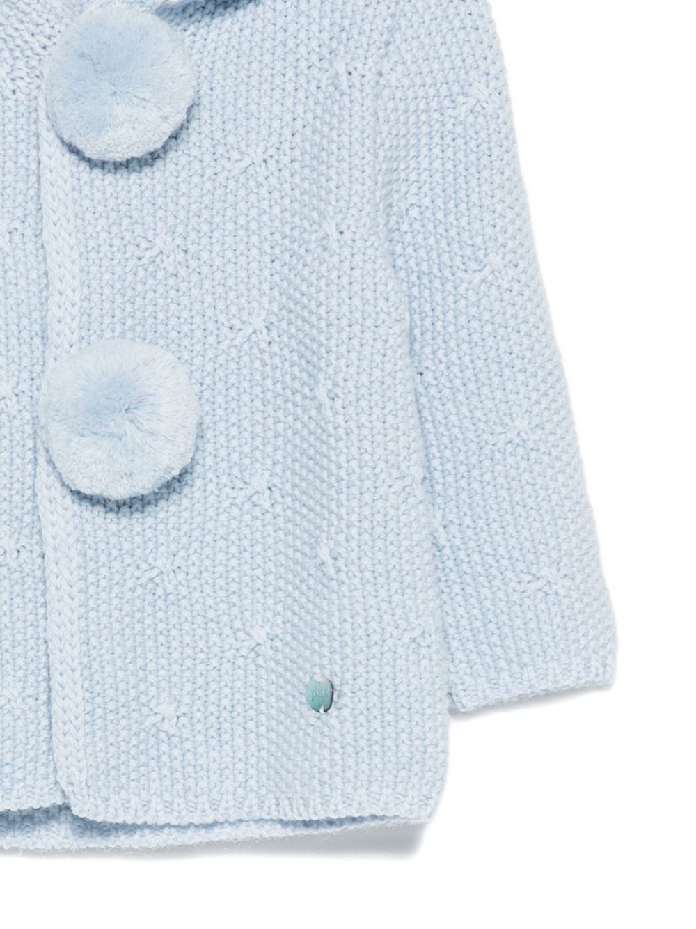 Cardigan per neonato Paz Rodrìguez azzurro con cappuccio 012-112955 80 H56 PaZ RODRIGUEZ KIDS
