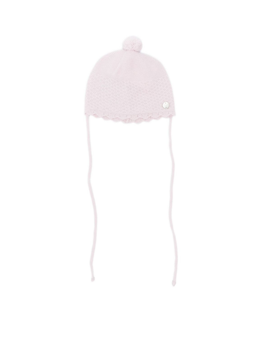 Berretto per neonata Paz Rodríguez rosa con pompon 040-113161 37 H109 PaZ RODRIGUEZ KIDS
