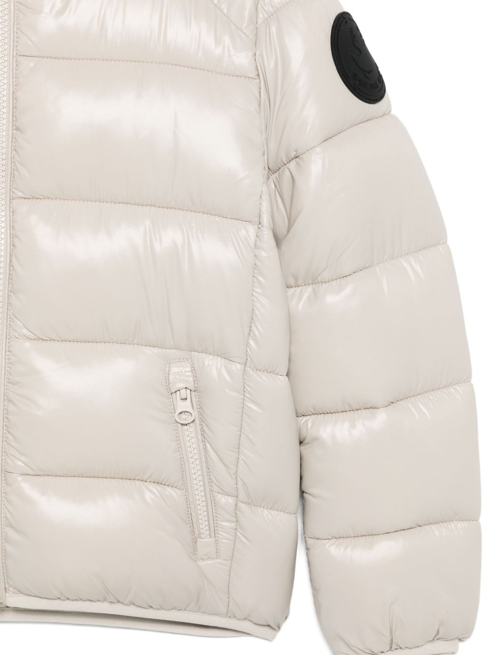 Giacca trapuntata per bambino Save The Duck Kids beige con cappuccio J31280B LOVE21 40019 SAVE THE DUCK KIDS