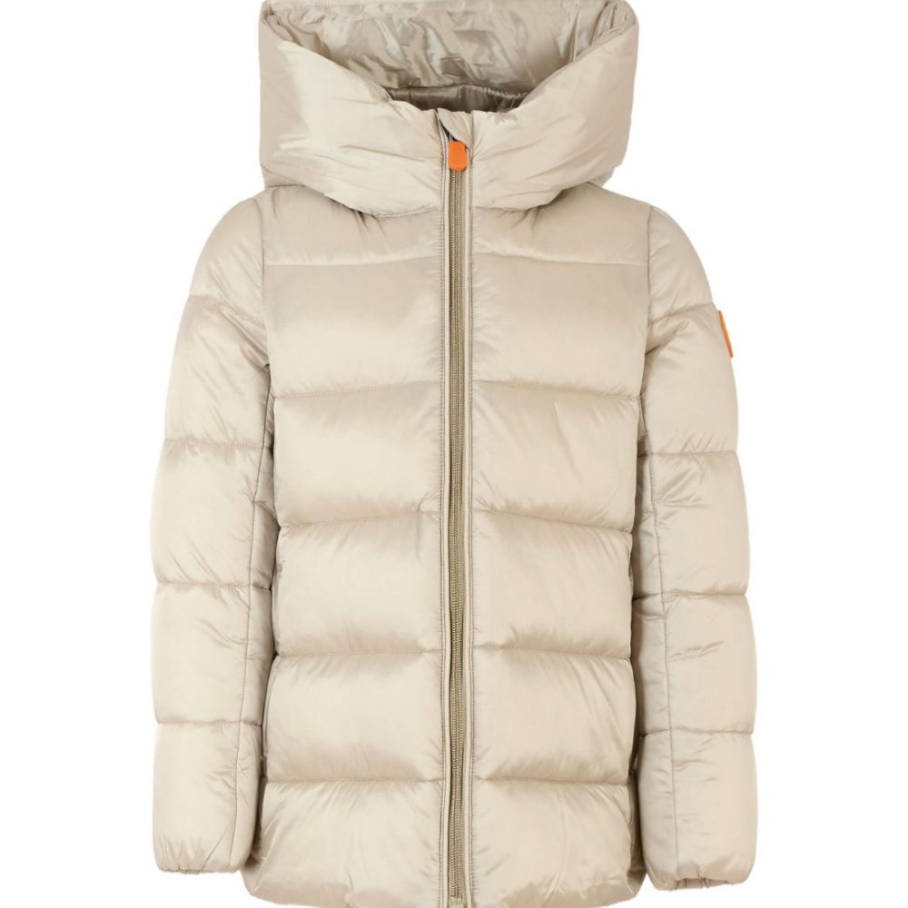 Giubbino per bambina Save The Duck Kids beige con cappuccio J45650G IRIS21 40019 SAVE THE DUCK KIDS