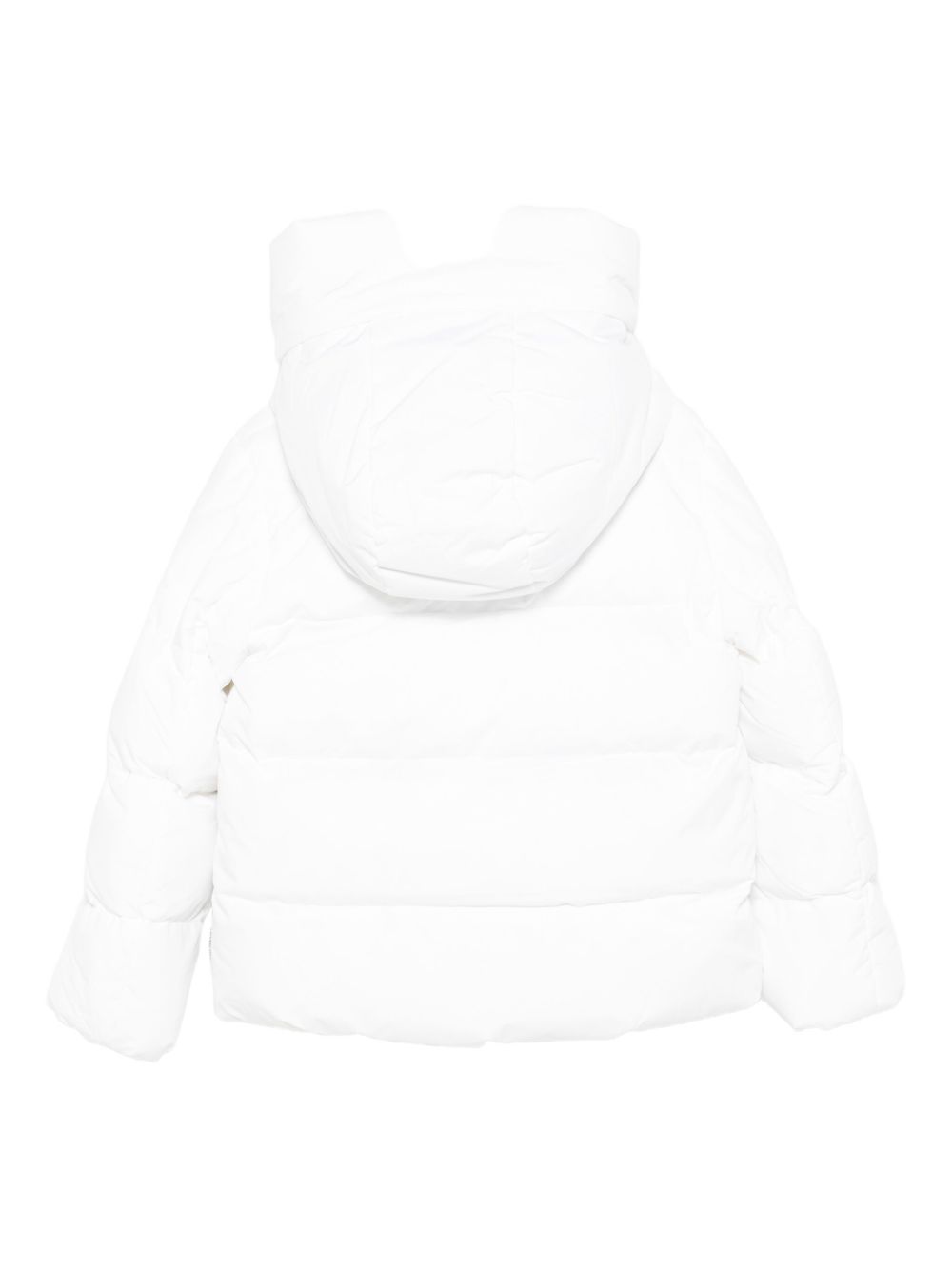 Giacca imbottita per bambina Save The Duck Kids bianco con collo a imbuto P32517G LEAF21 00000 SAVE THE DUCK KIDS