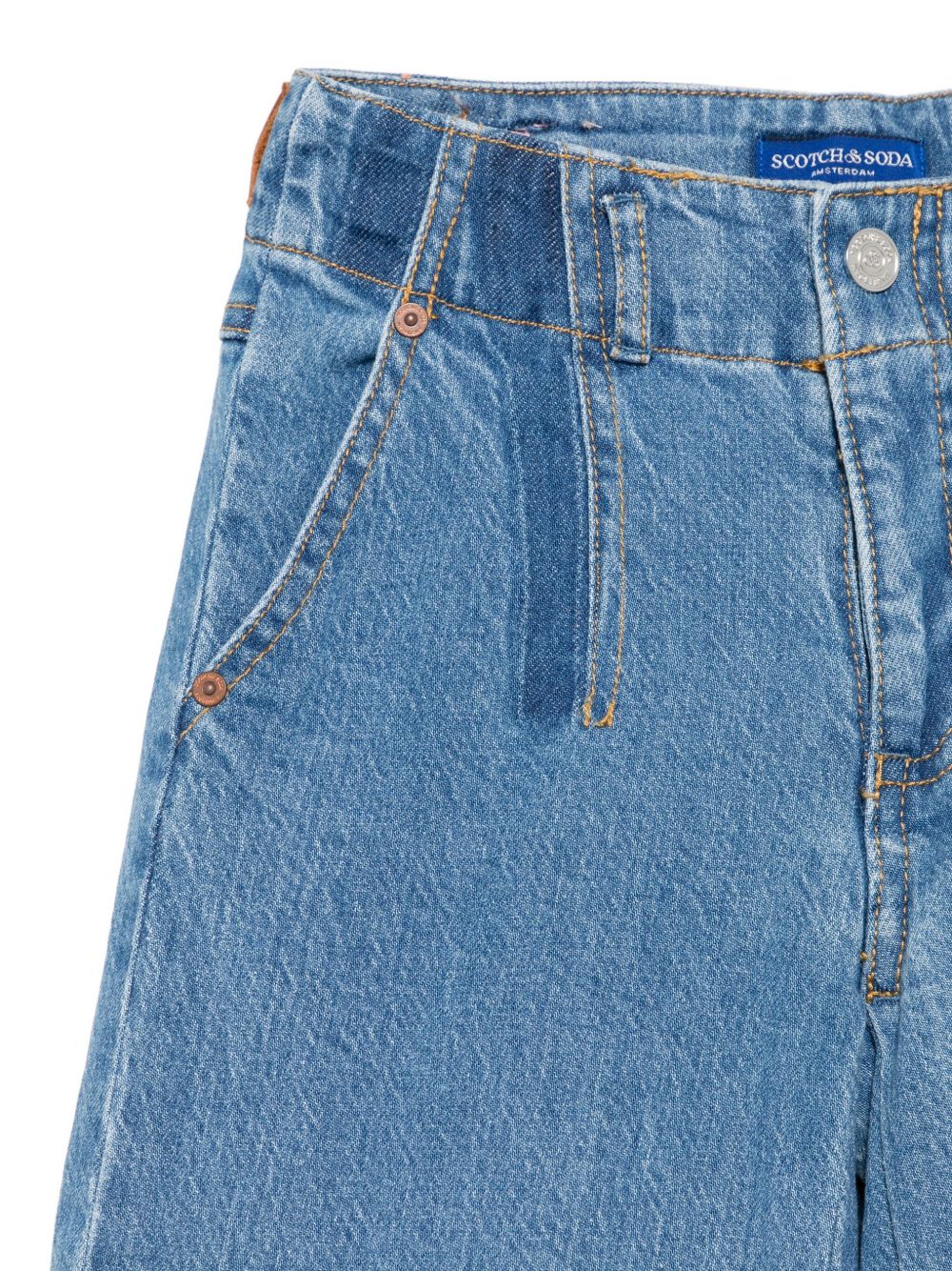 Jeans per bambina Scotch & Soda Kids denim con tasche posteriori applicate 181752 410 SCOTCH&SODA KIDS