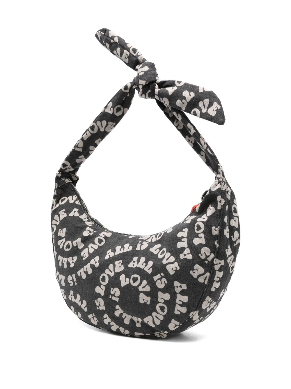Borsa a mezzaluna per bambina Stella McCartney Kids nera con ciondolo a forma di labbra TX0D08 Z3113 961BC STELLA McCARTNEY KIDS