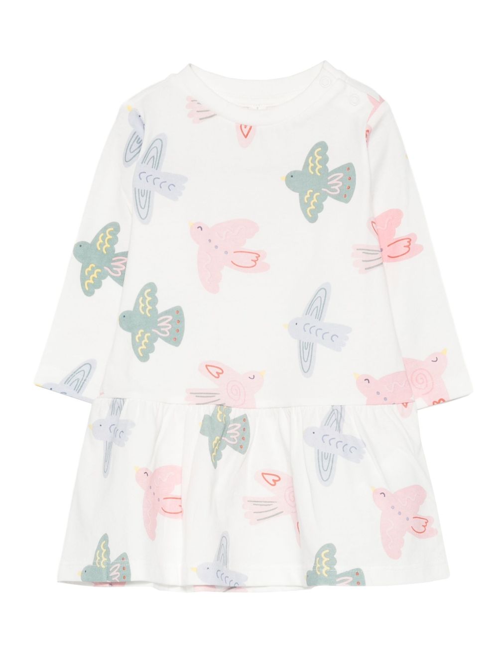 Abito per neonata Stella McCartney Kids bianco con gonna svasata TX1150 Z3196 101MC STELLA McCARTNEY KIDS