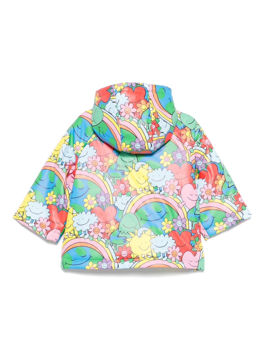 Impermeabile per neonata Stella McCartney Kids multicolore con stampa grafica TX2007 Z3227 999MC STELLA McCARTNEY KIDS
