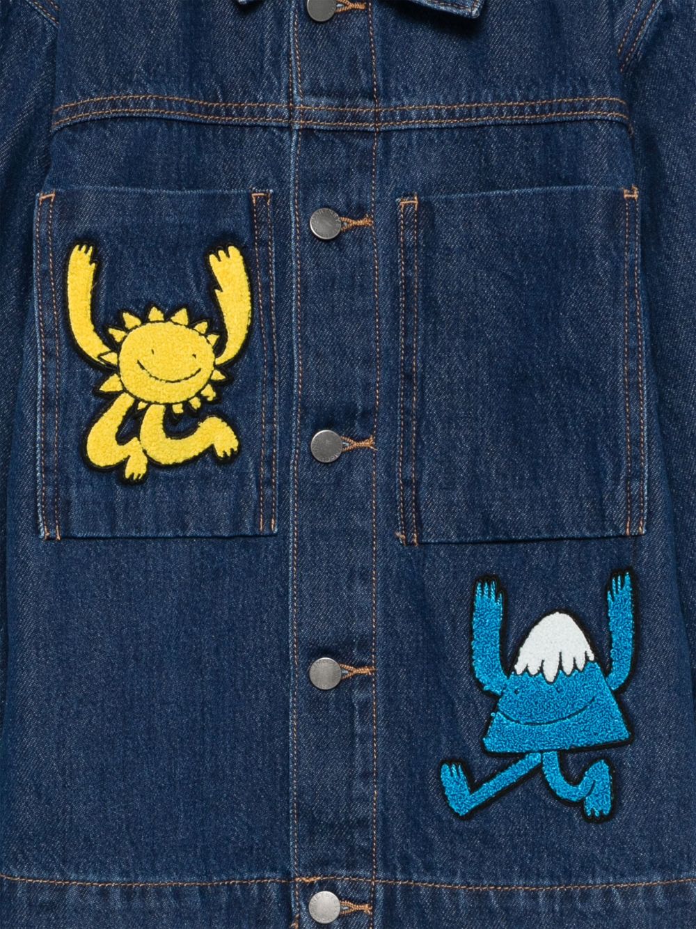 Giacca di jeans per bambino Stella McCartney Kids in denim con motivo ricamato TX2P07 Z0746 635 STELLA McCARTNEY KIDS