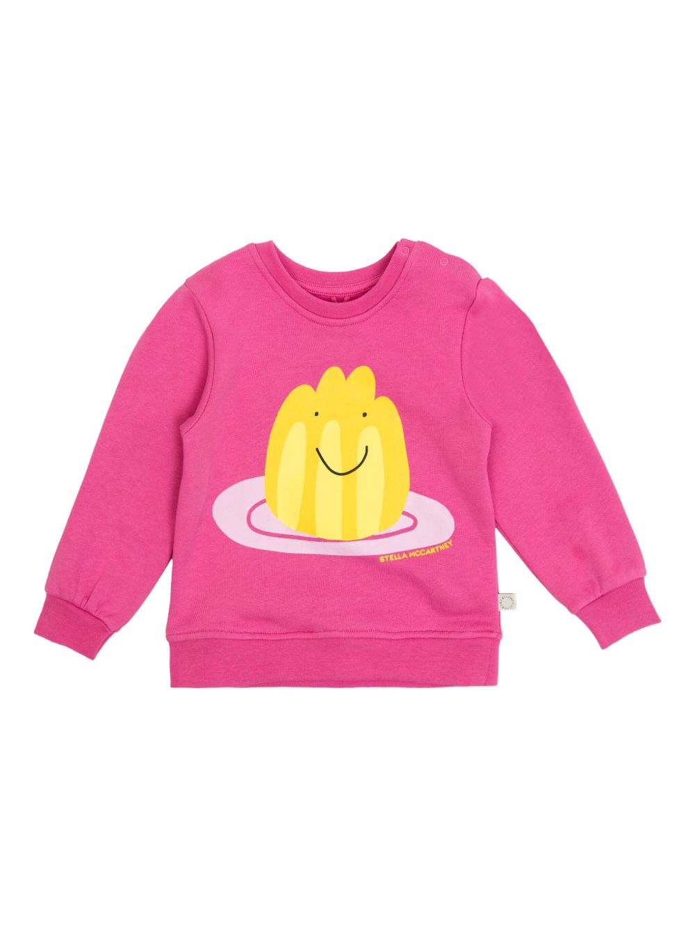 Felpa per neonata Stella McCartney Kids fucsia con stampa jelly TX4040 Z0453 543 STELLA McCARTNEY KIDS