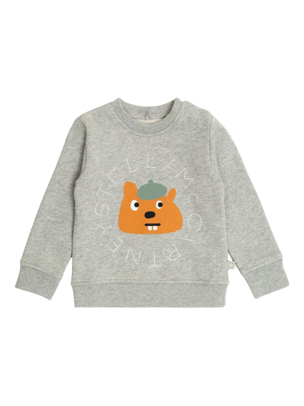 Felpa per neonato Stella McCartney Kids grigia con motivo Bear TX4630 Z0453 807 STELLA McCARTNEY KIDS