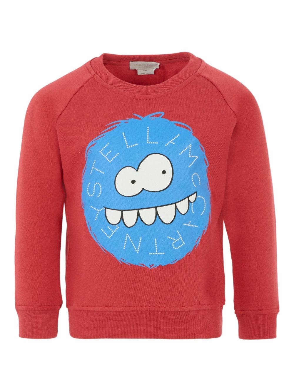 Felpa per bambino Stella McCartney Kids rosso con stampa mostro TX4Q30 Z0453 304 STELLA McCARTNEY KIDS