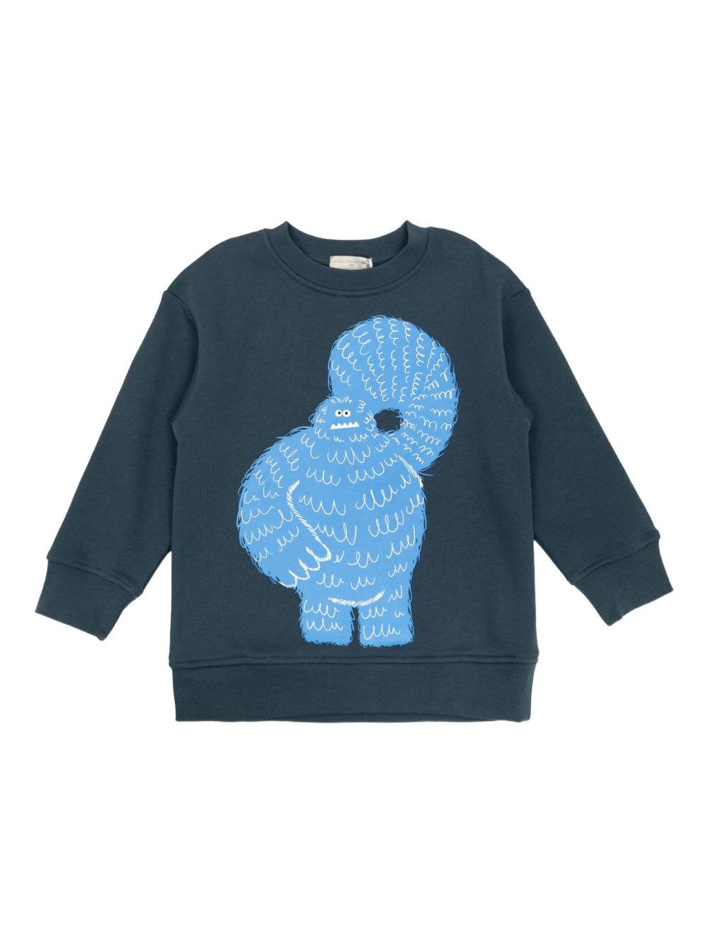 Felpa per bambino Stella McCartney Kids blu con stampa mostro TX4Q50 Z0453 633 STELLA McCARTNEY KIDS