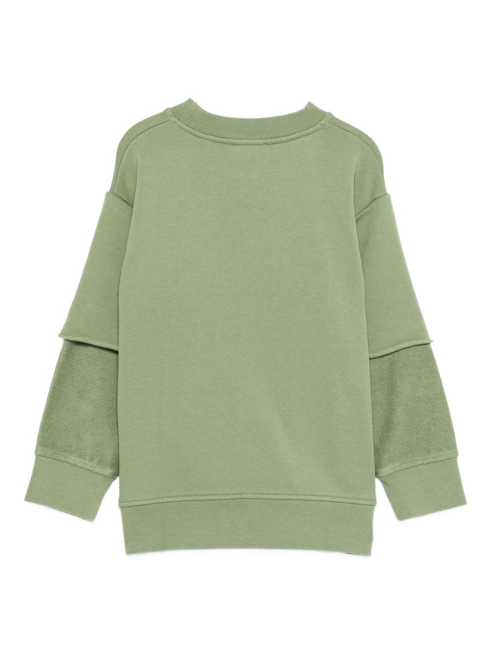 Felpa per bambino Stella McCartney Kids verde con design a strati TX4R40 Z0453 727 STELLA McCARTNEY KIDS