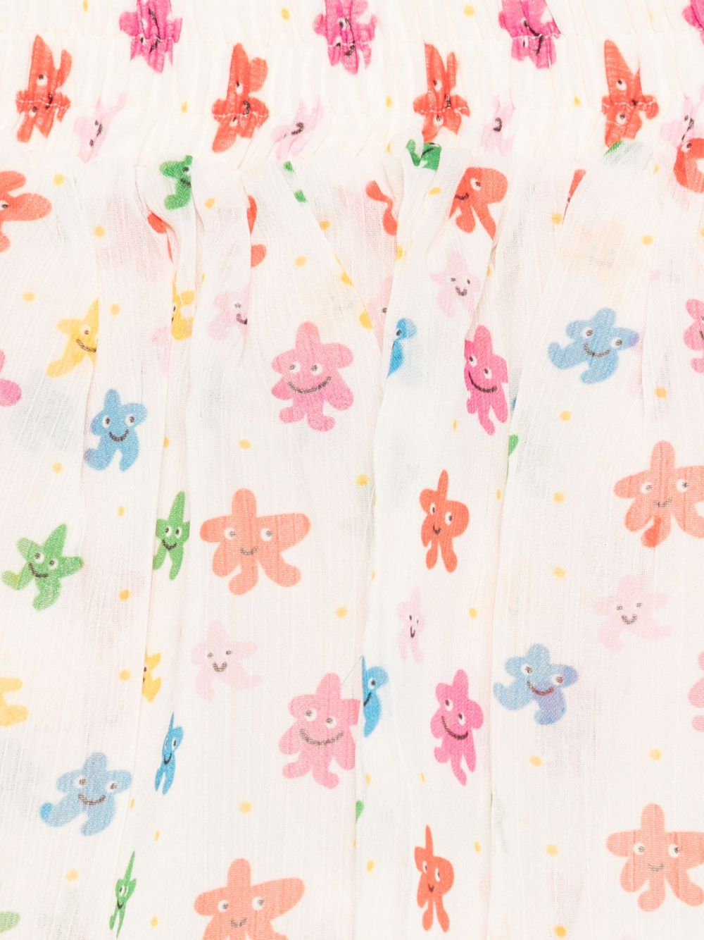 Gonna per neonata Stella McCartney Kids bianco a fiori con vita elasticizzata TX7011 Z3216 101MC STELLA McCARTNEY KIDS