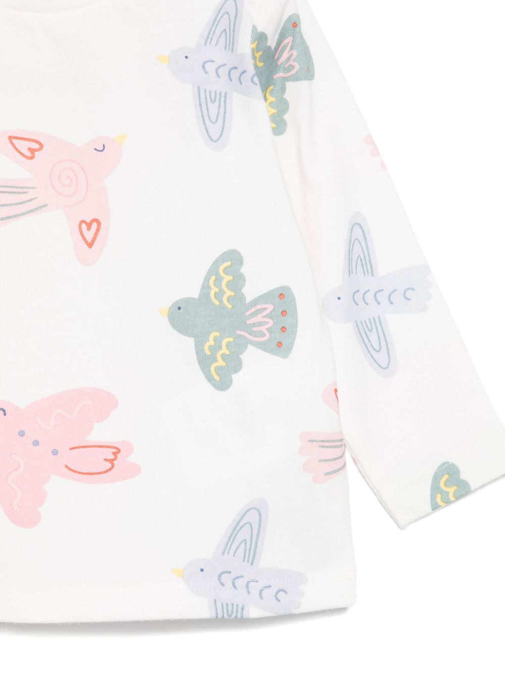T-shirt per neonata Stella McCartney Kids bianco con stampa grafica TX8070 Z3196 101MC STELLA McCARTNEY KIDS