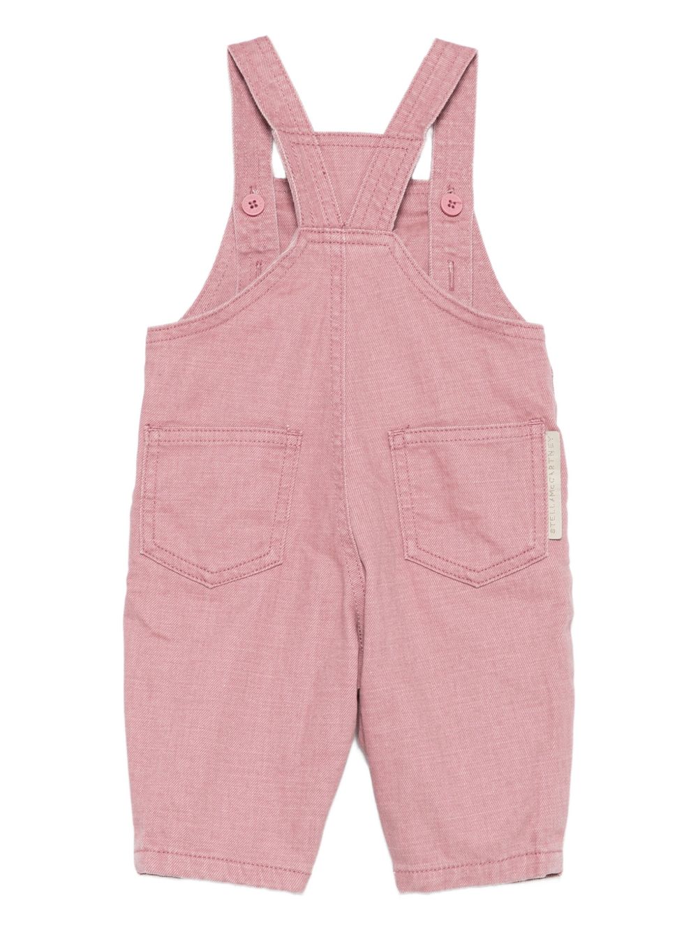 Salopette per neonata Stella McCartney Kids rosa con ricamo uccelli TXA012 Z0156 51I STELLA McCARTNEY KIDS