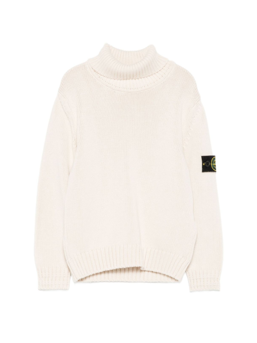 Maglione per bambino Stone Island Junior bianco con collo alto K2S165100018S01A2 V0099 STONE ISLAND KIDS