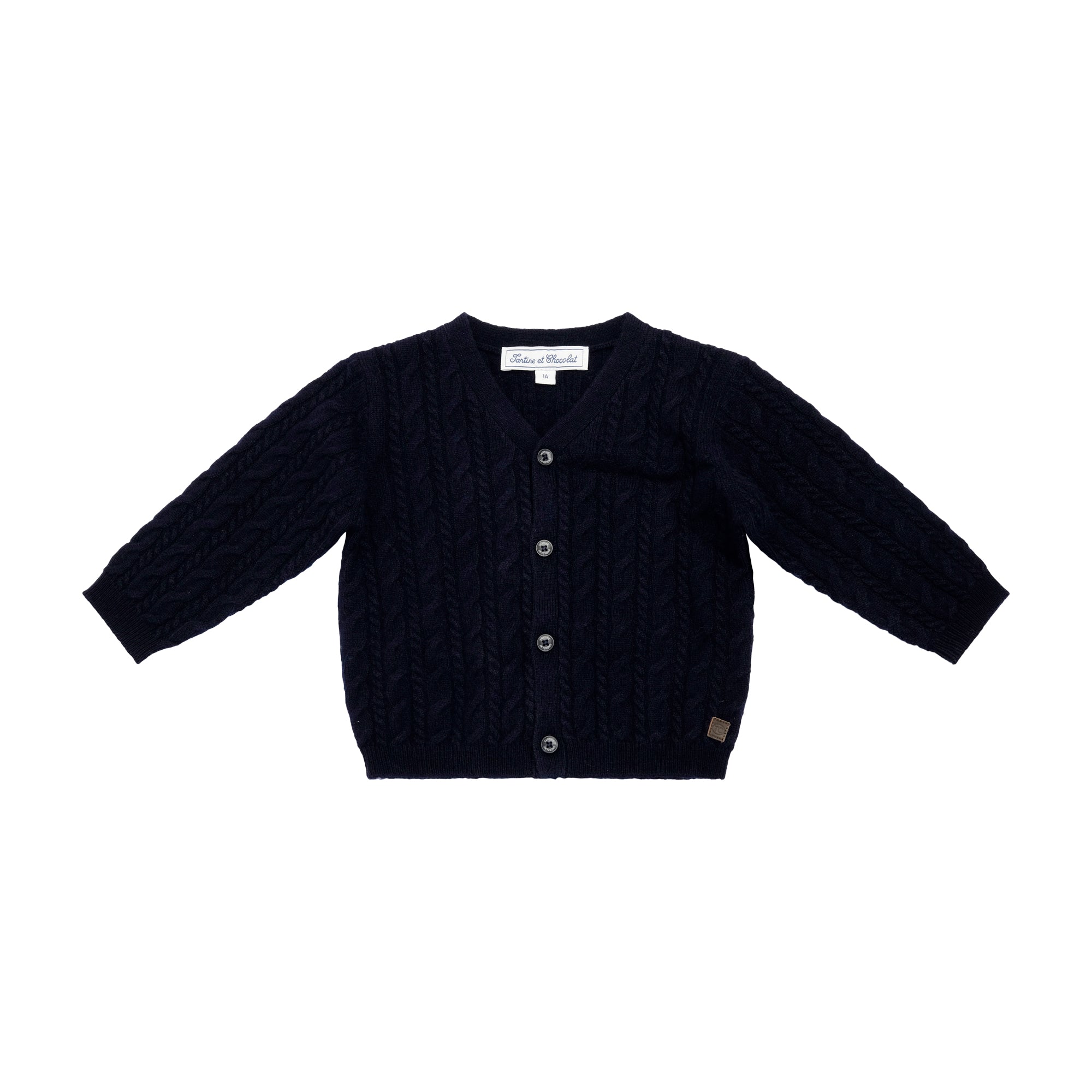 Cardigan per neonata Tartine Et Chocolate blu con chiusura frontale con bottoni CB18001 04 TArtine & Chocolat KIDS