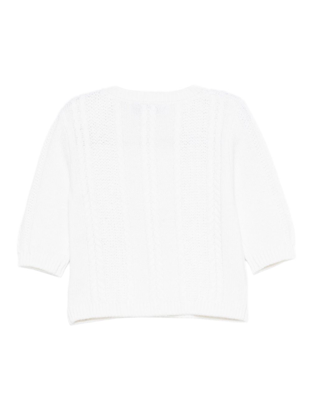Maglione per neonato Tartine Et Chocolate bianco con maglia a trecce CB18071 13 TArtine & Chocolat KIDS