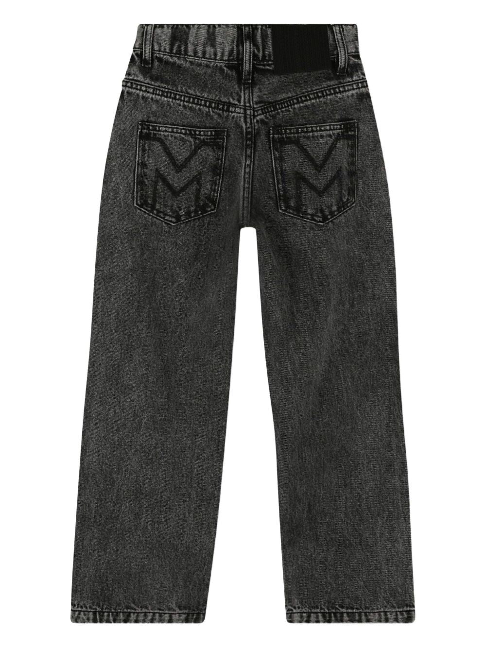 Jeans per bambina Marc Jacobs Kids in denim grigio con decorazione W60594 Z11 THE MARC JACOBS KIDS