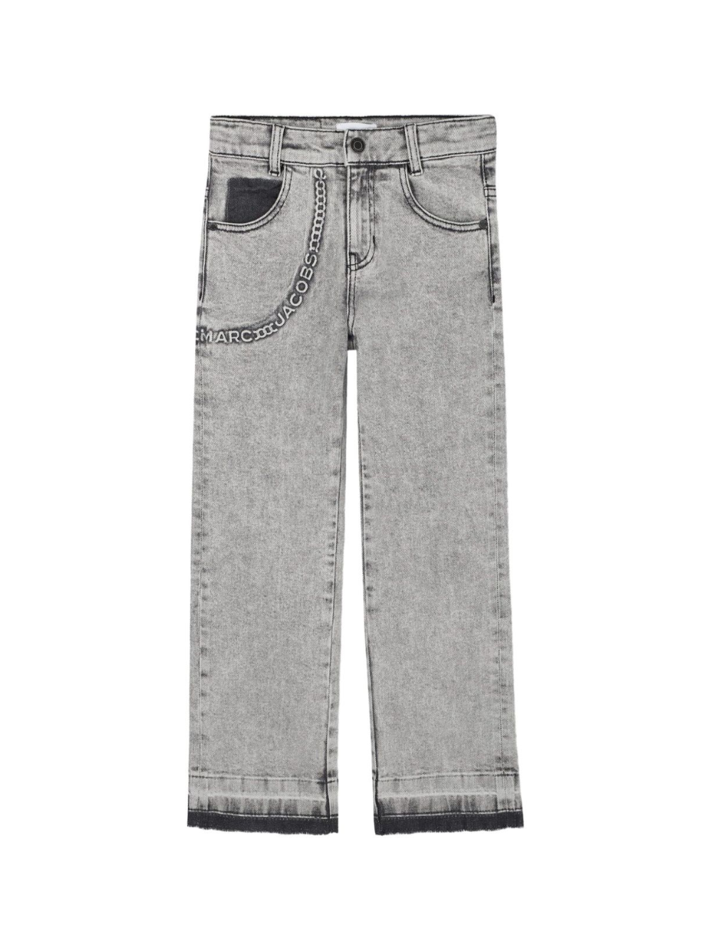 Jeans per bambino Marc Jacobs Kids grigi con stampa logo W60646 09B THE MARC JACOBS KIDS