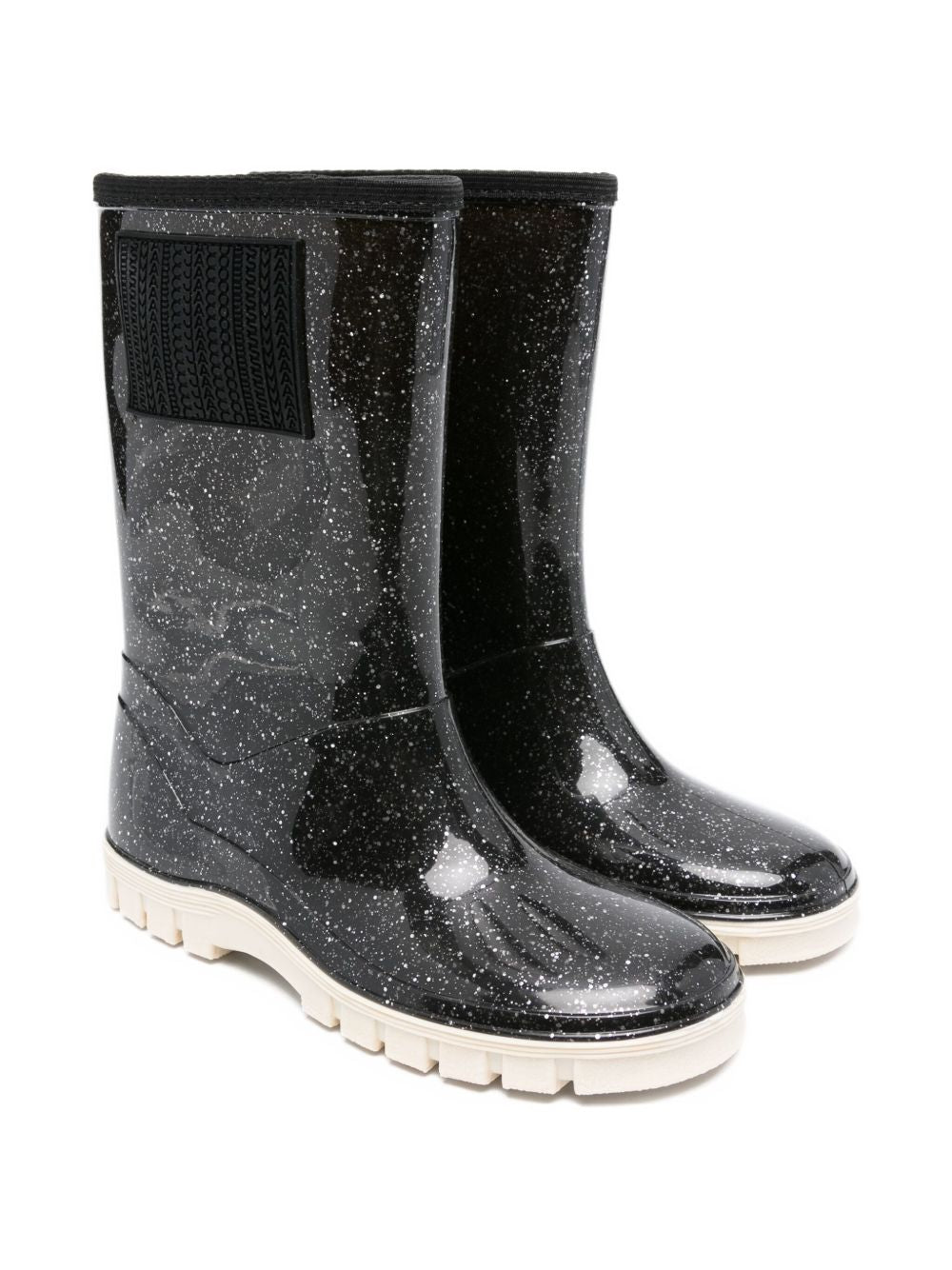 Stivali per bambina Marc Jacobs Kids neri con dettagli glitterati W60673 09B THE MARC JACOBS KIDS
