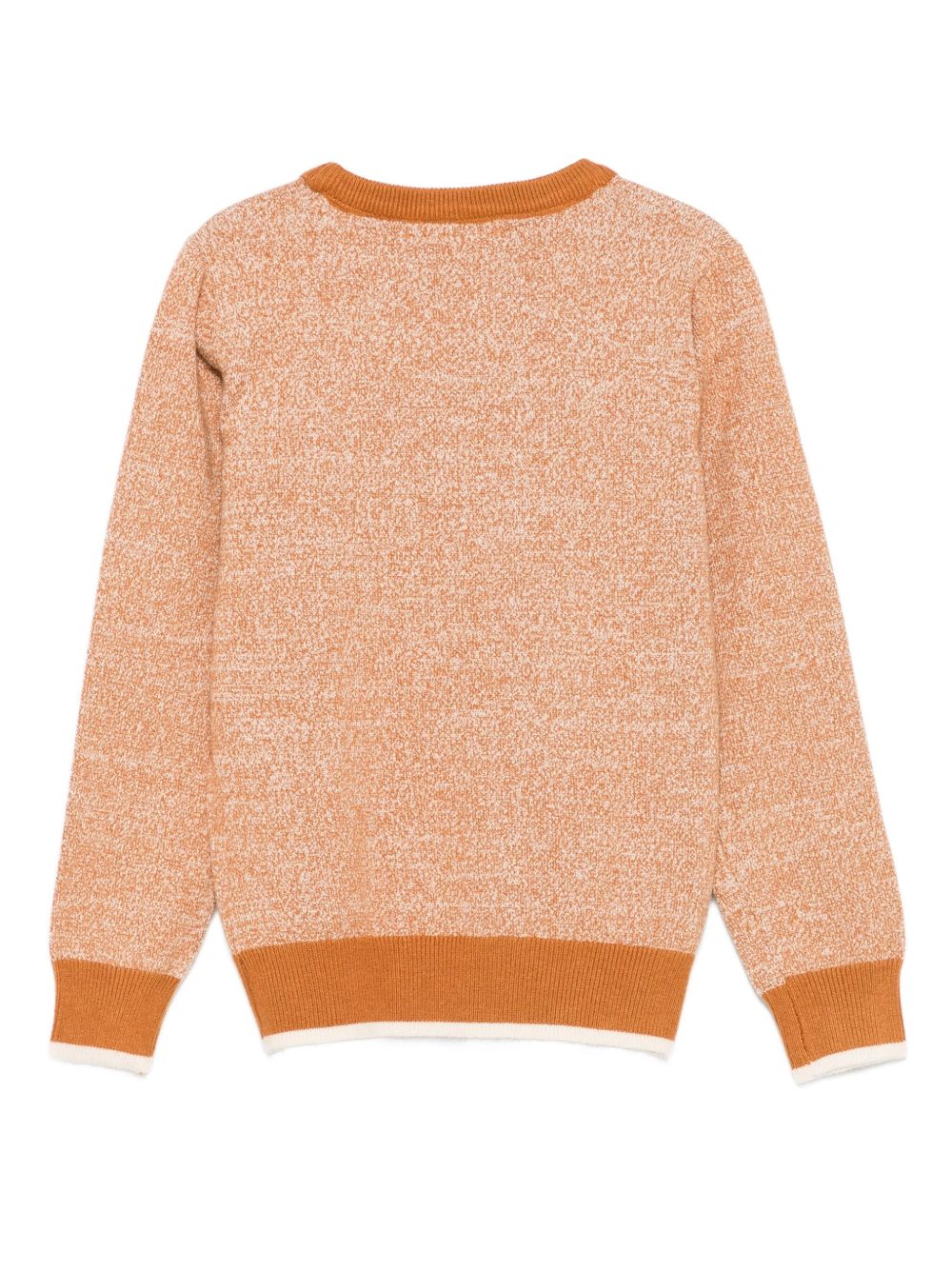 Maglione per bambino Trussardi Junior arancione girocollo con orlo a coste TBA25049MA R.PECAN TRUSSARDI KIDS