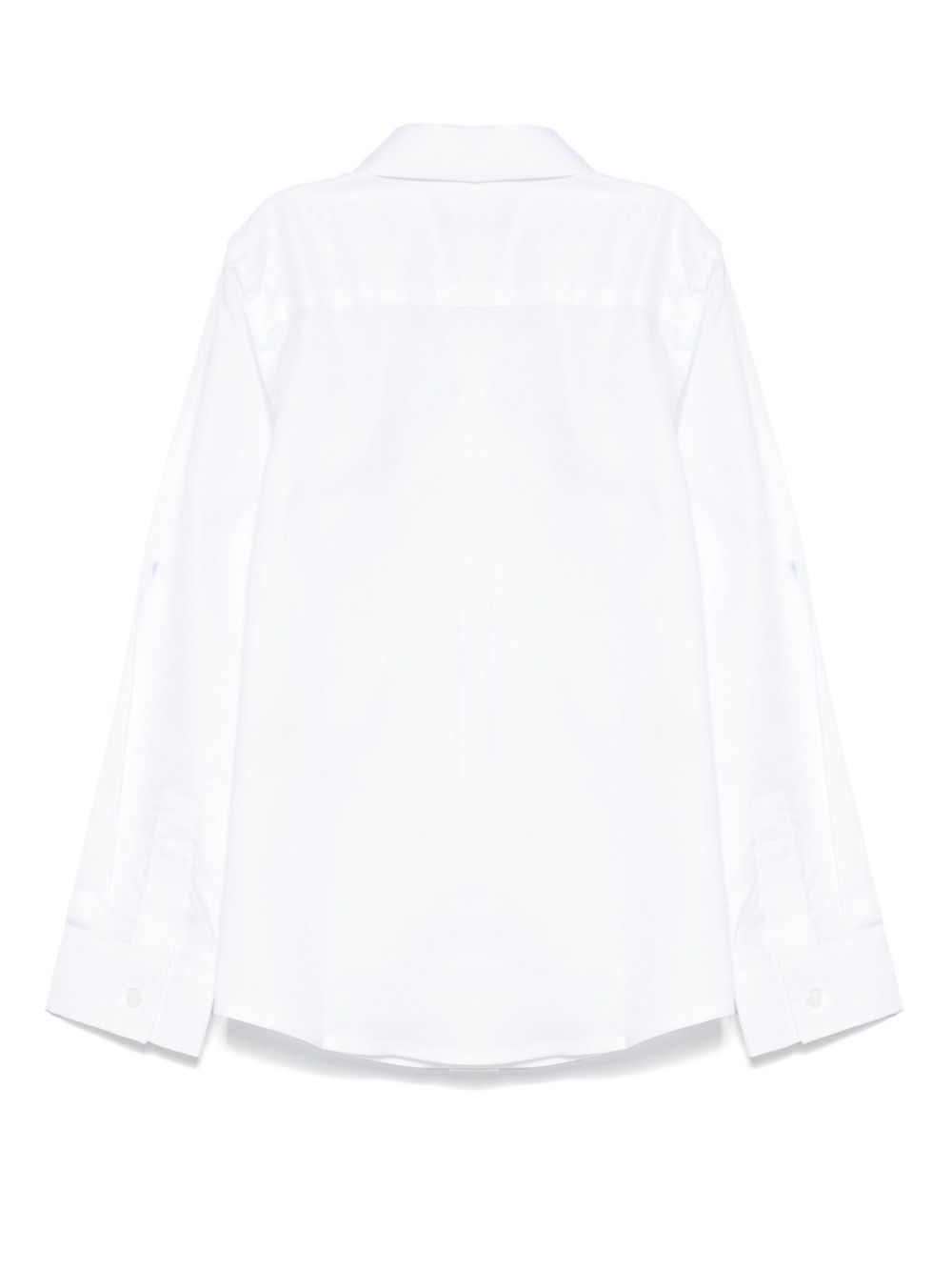 Camicia per bambino Trussardi Junior bianca con colletto ricamato TBA25080CA OFF-WHITE TRUSSARDI KIDS