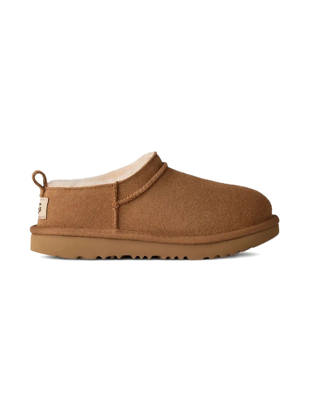 Ciabatte Classic Micro per bambina UGG Kids marroni con caratteristica applicazione con logo 1174410K CHE UGG KIDS