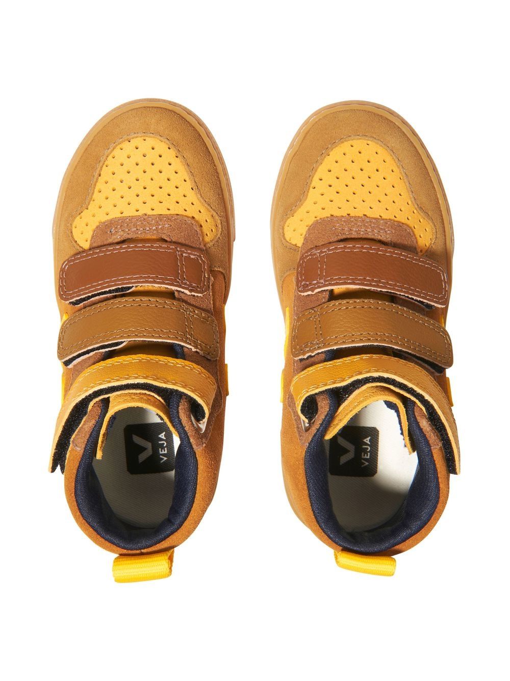 Sneakers per bambino VEJA Kids marrone con strappo DX0303047C SMALL V-10 VEJA KIDS