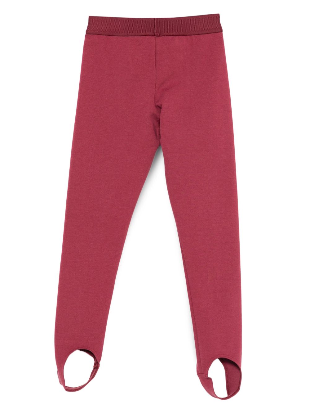 Leggings per bambina Versace Kids bordeaux con orlo con staffa 10182011A00146 1RA70 VERSACE KIDS