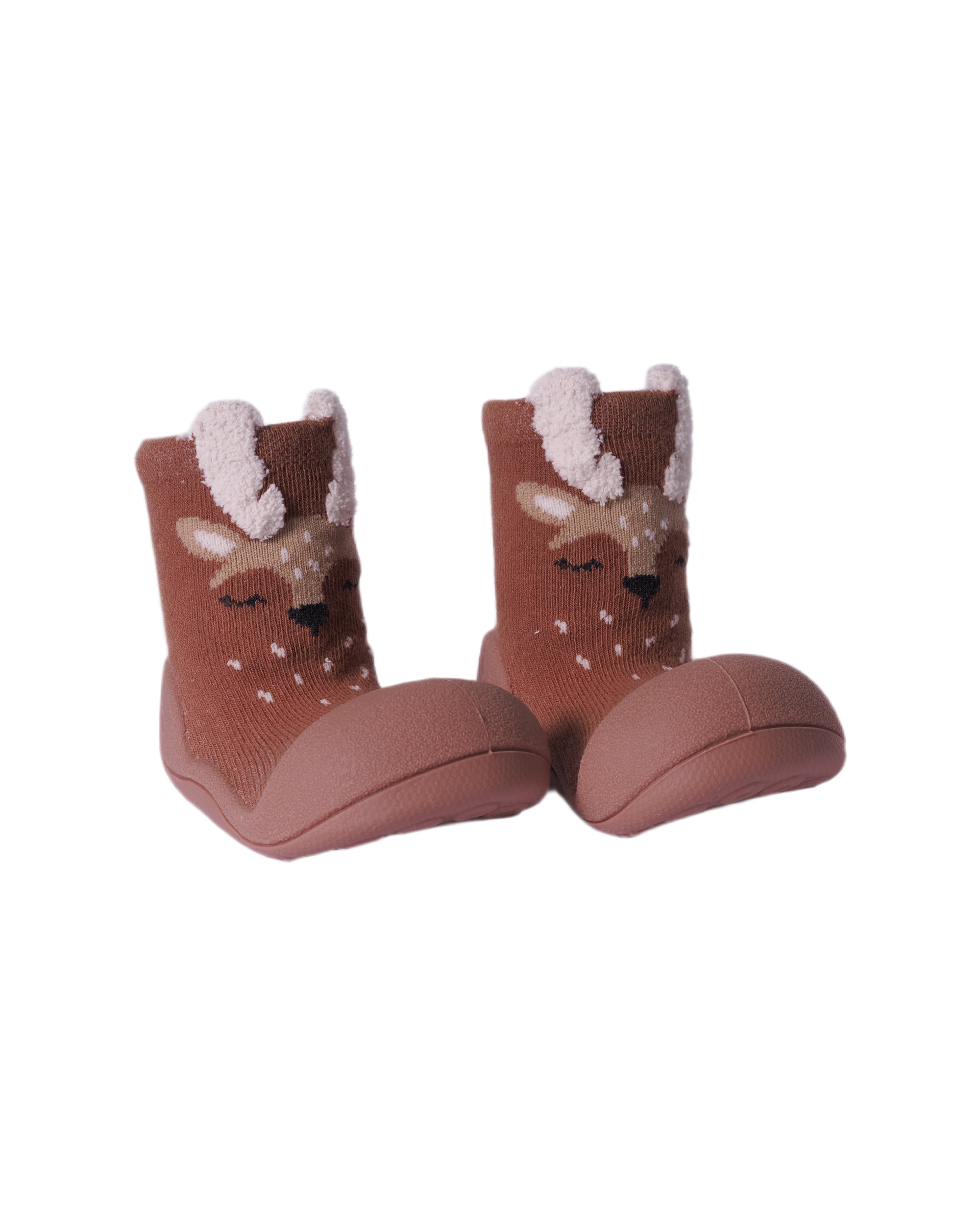 Scarpine primi passi per neonati Attipas marroni con motivo cervo AEN04 BROWN ATTIPAS KIDS