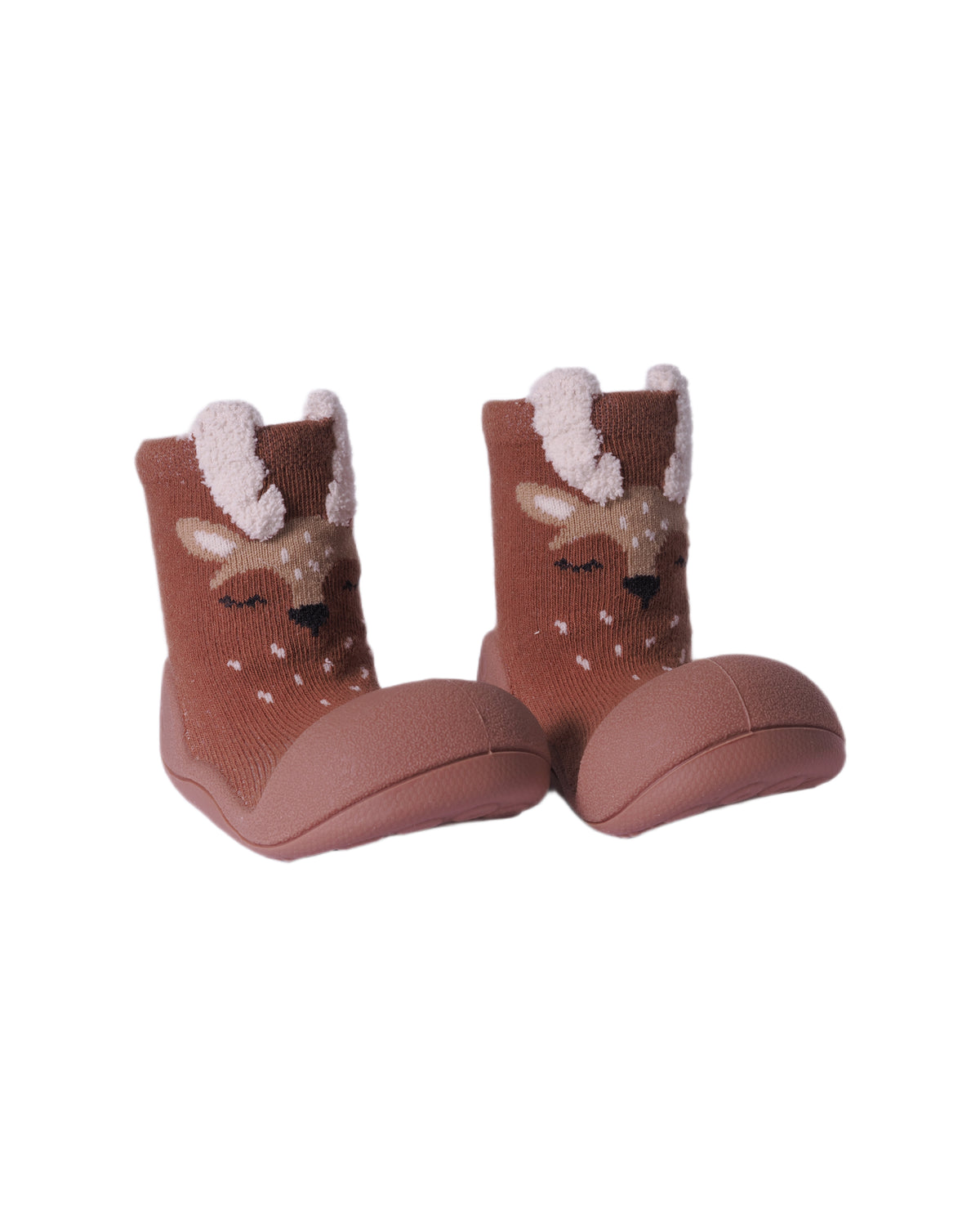 Scarpine primi passi per neonati Attipas marroni con motivo cervo AEN04 BROWN ATTIPAS KIDS