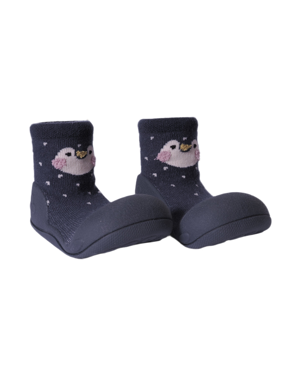 Scarpine primi passi per neonati Attipas blu con motivo pinguino PE02 NAVY ATTIPAS KIDS