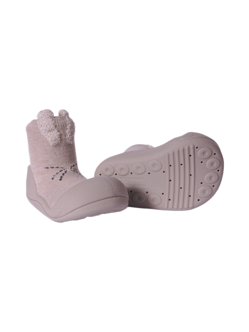 Scarpine primi passi per neonati Attipas beige con applicazione orecchie coniglio RA03 BEIGE ATTIPAS KIDS
