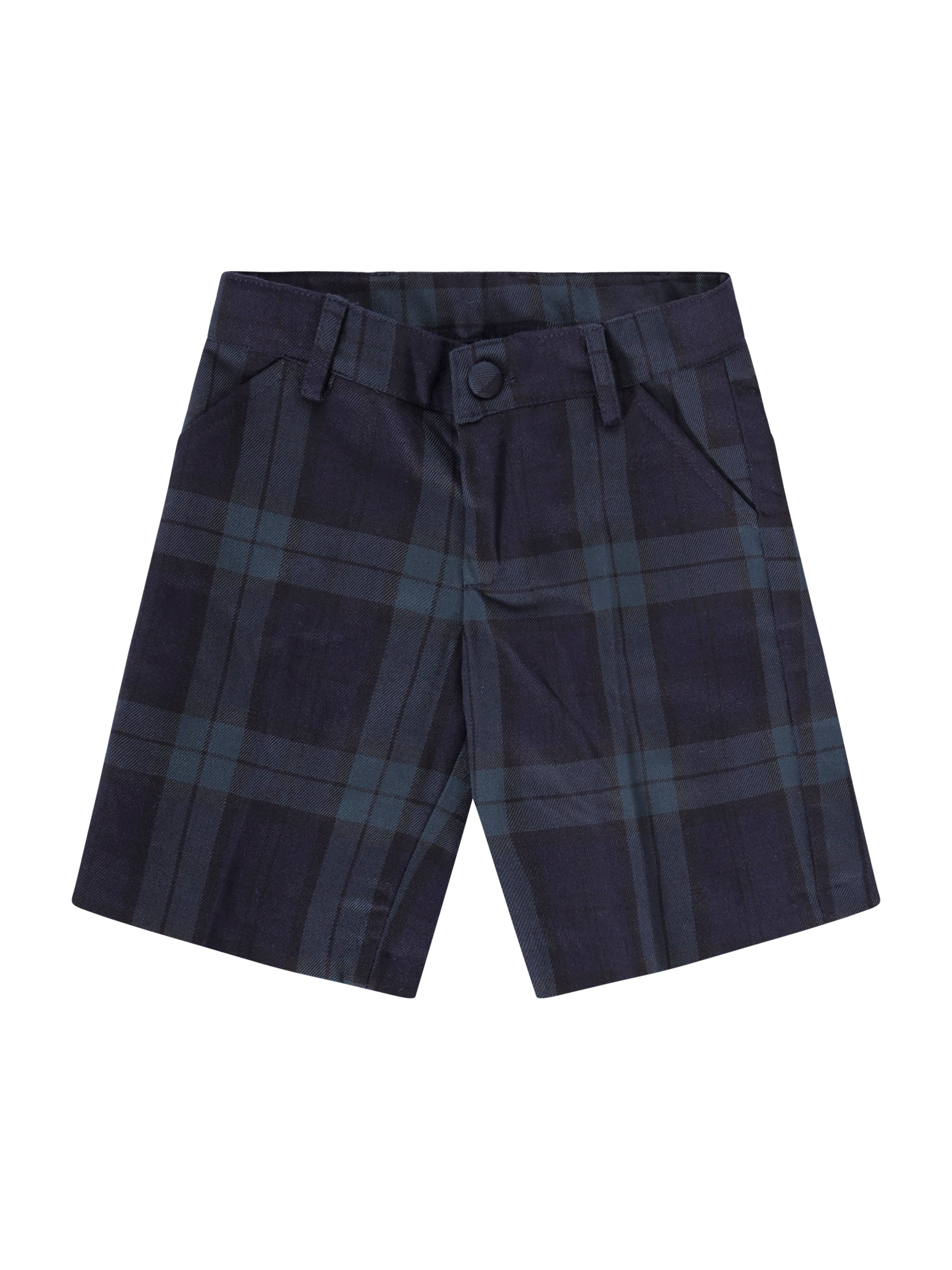 Shorts per neonato Baroni blu con motivo scozzese 10522 VERDE BARONI KIDS