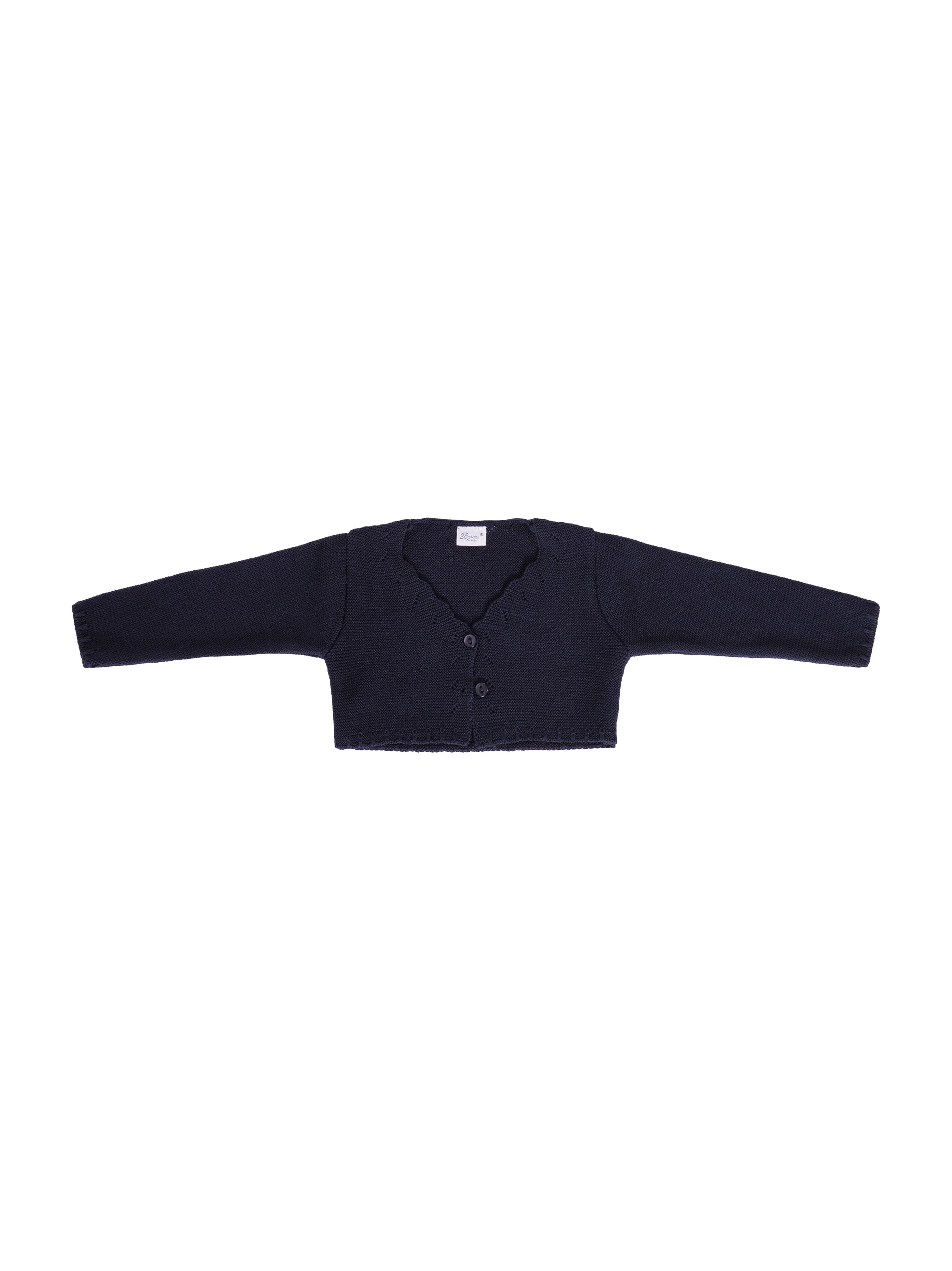Maglione per neonata Baroni blu con scollo a V 11496 BLU BARONI KIDS