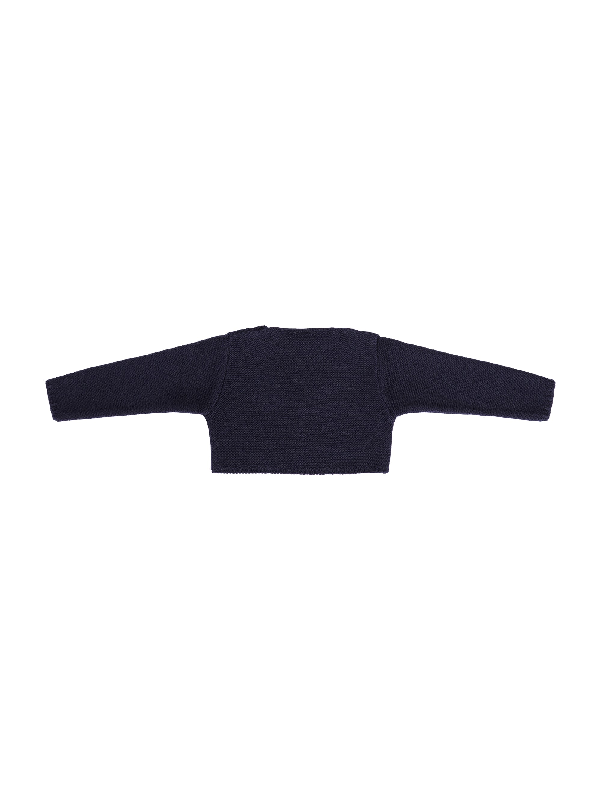 Maglione per neonata Baroni blu con scollo a V 11496 BLU BARONI KIDS