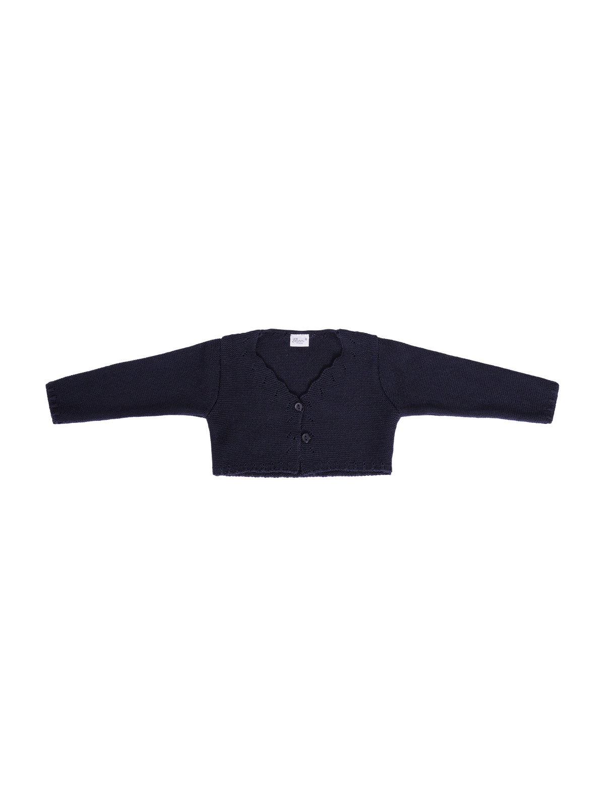 Maglione per neonata Baroni blu con scollo a V 11496 BLU BARONI KIDS