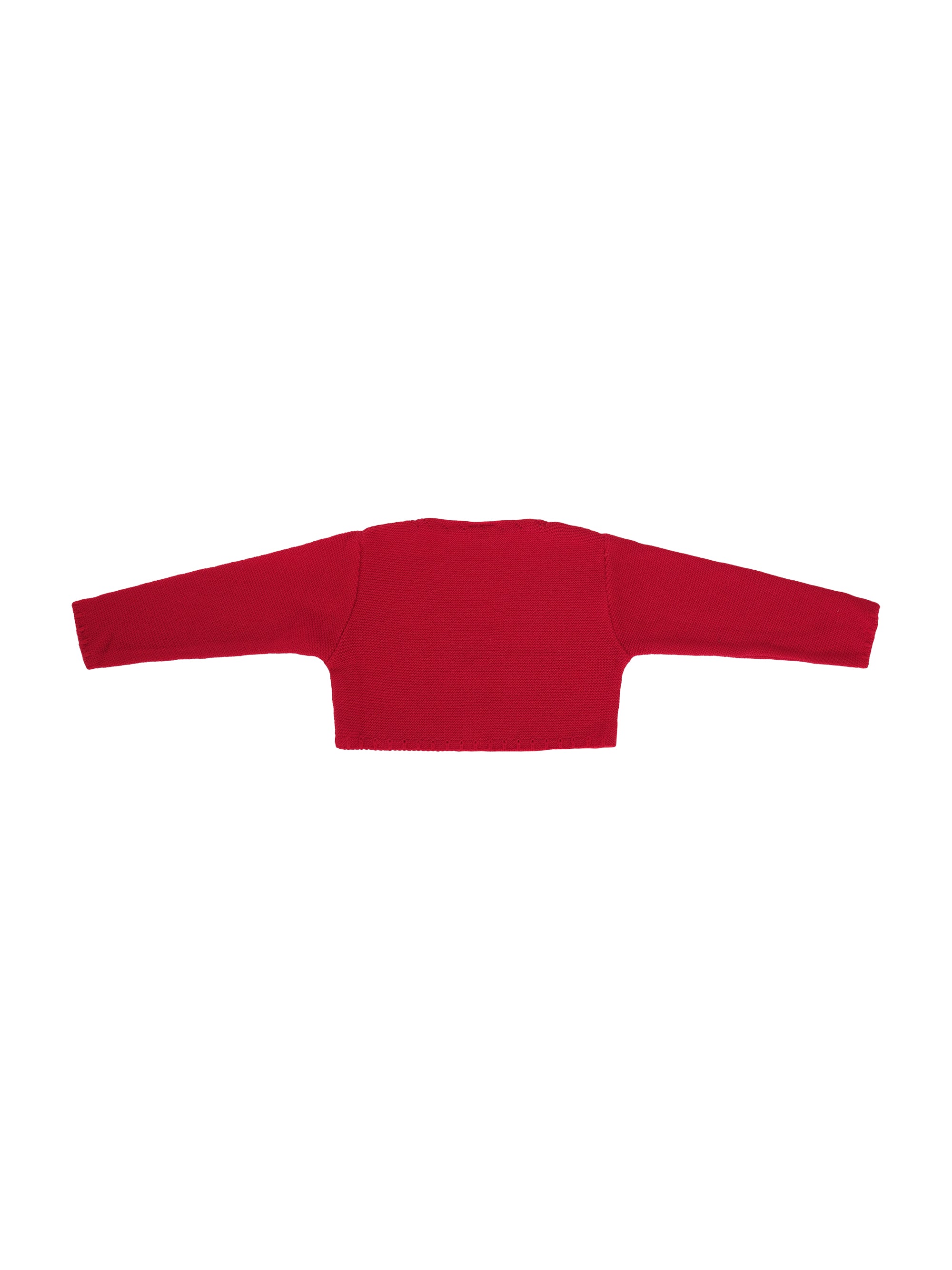 Maglione per neonata Baroni rosso con scollo a V 11496 ROSSO BARONI KIDS