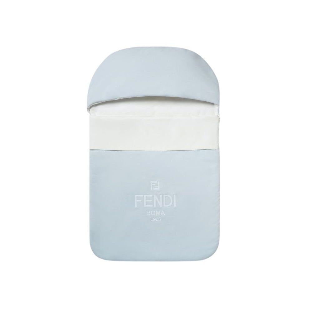 Sacco nanna per neonato Fendi Kids azzurro con logo sul davanti BUJ314 8RA F19J4 FENDI KIDS