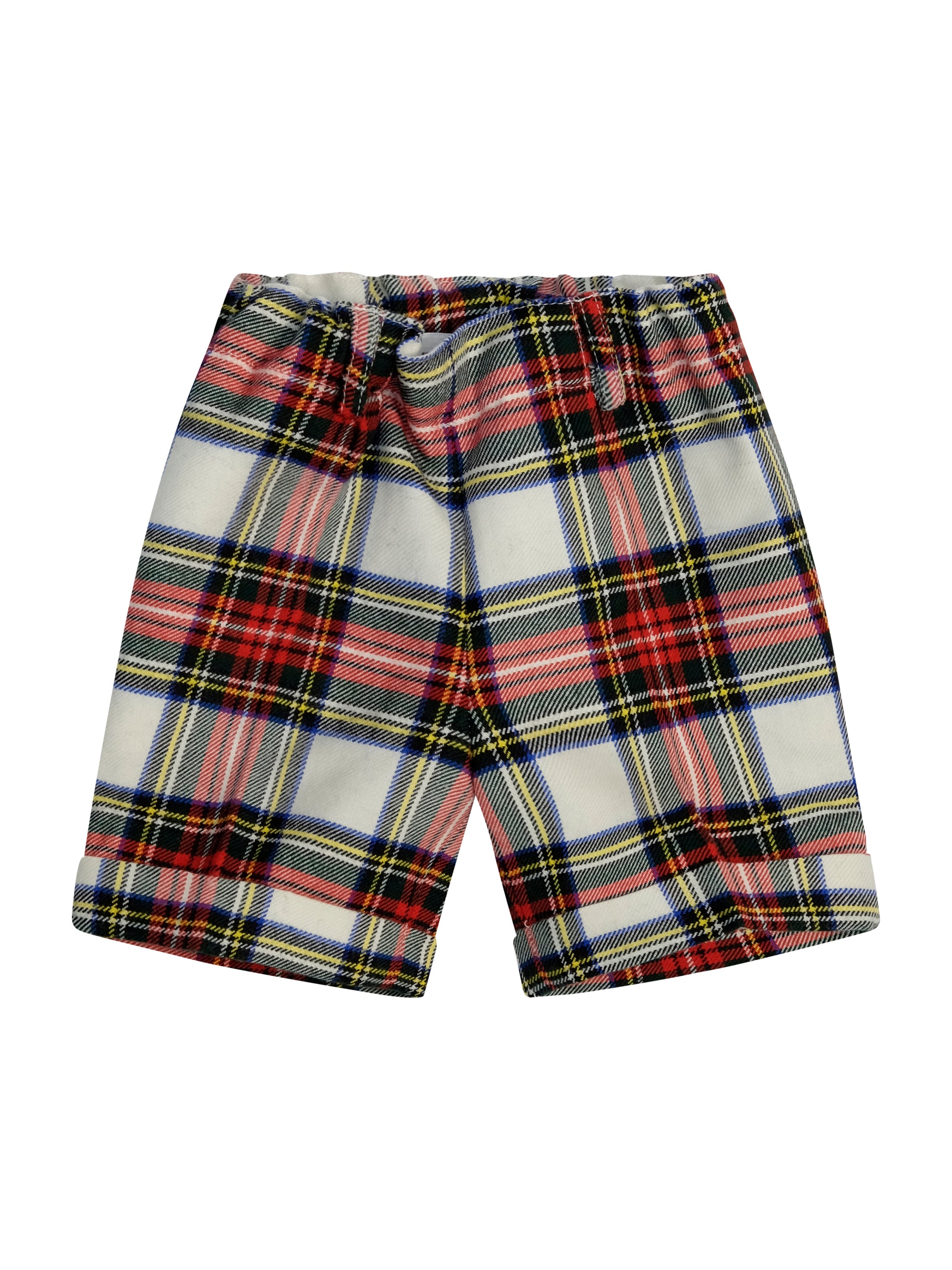 Shorts per neonato Paio Crippa multicolore con motivo a quadri ULIVO 4028 PAIO CRIPPA KIDS