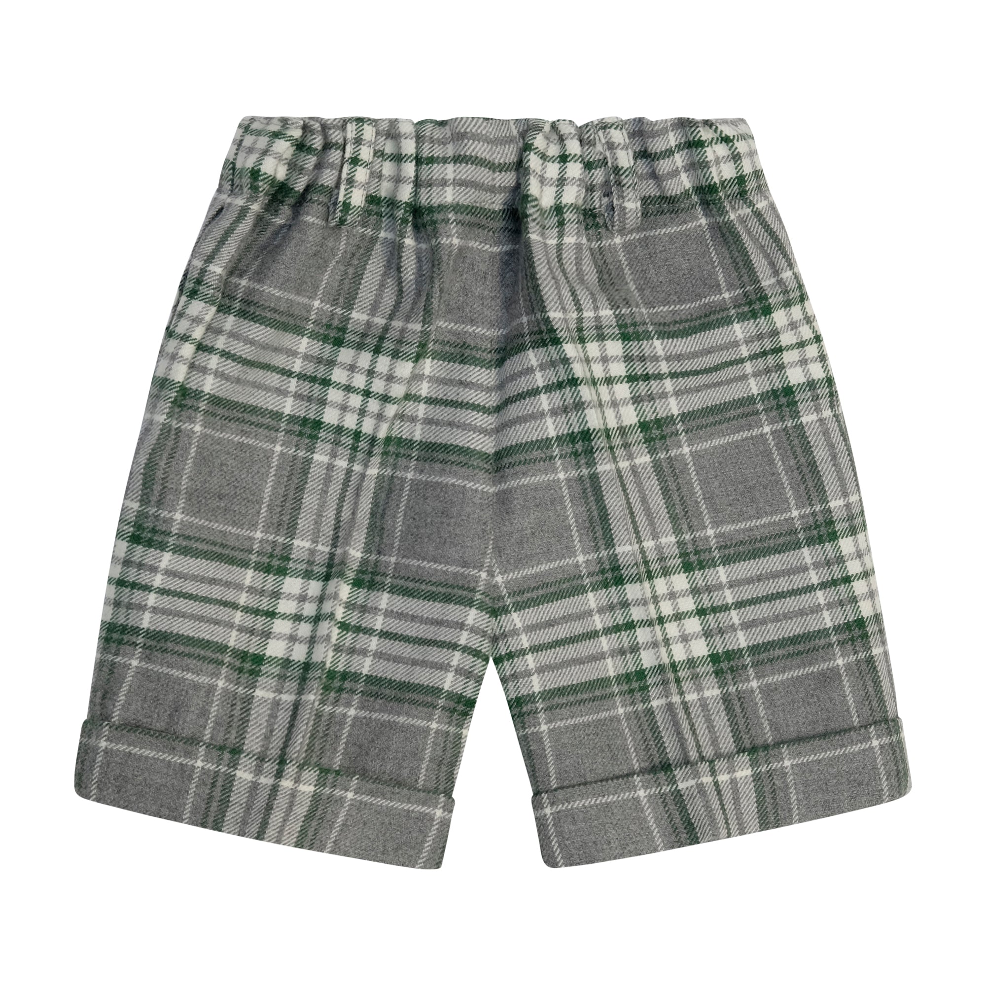 Shorts per neonato Paio Crippa multicolor con motivo a quadri ULIVO 4625 PAIO CRIPPA KIDS