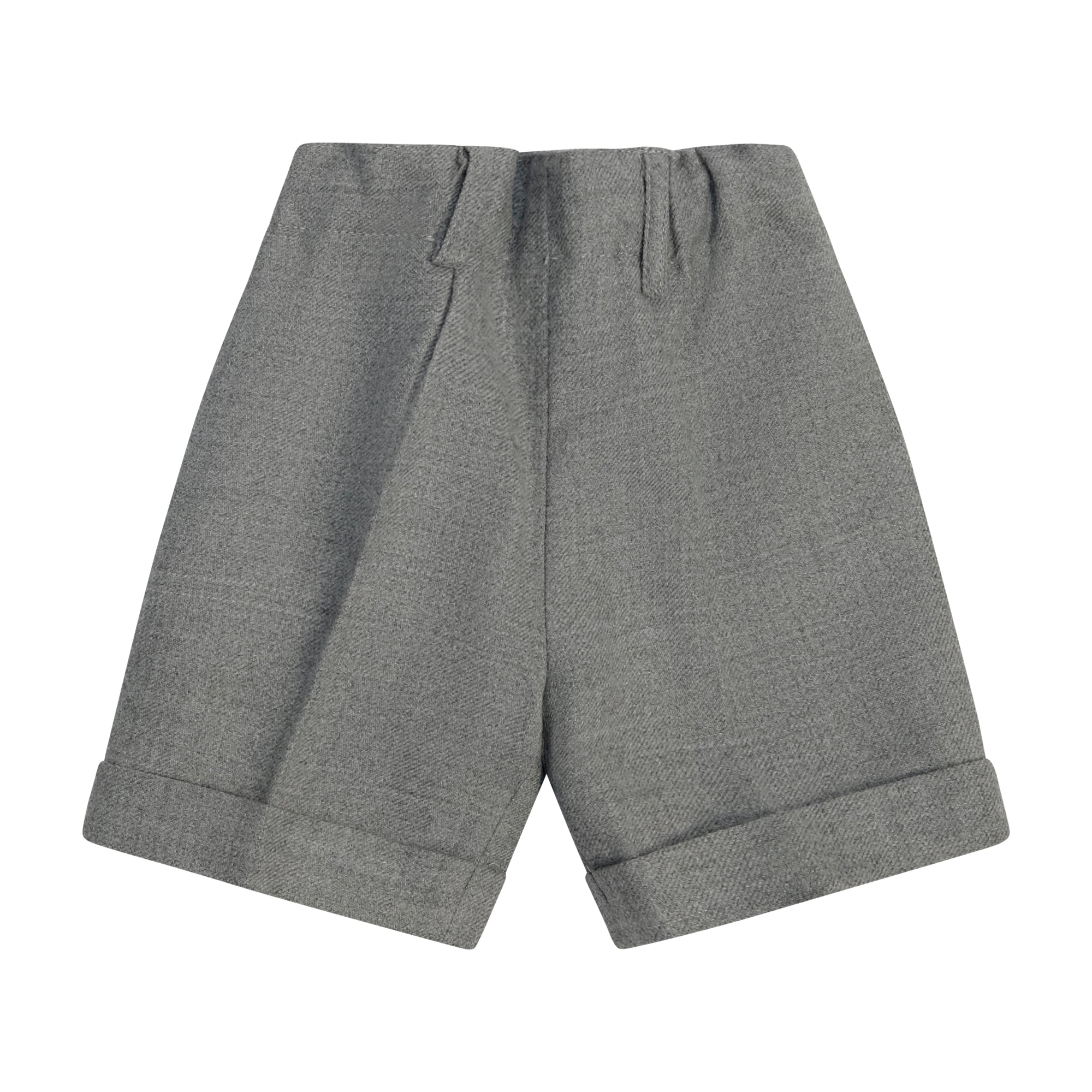 Shorts per neonato Paio Crippa grigio con passanti per cintura ULIVO 93 PAIO CRIPPA KIDS