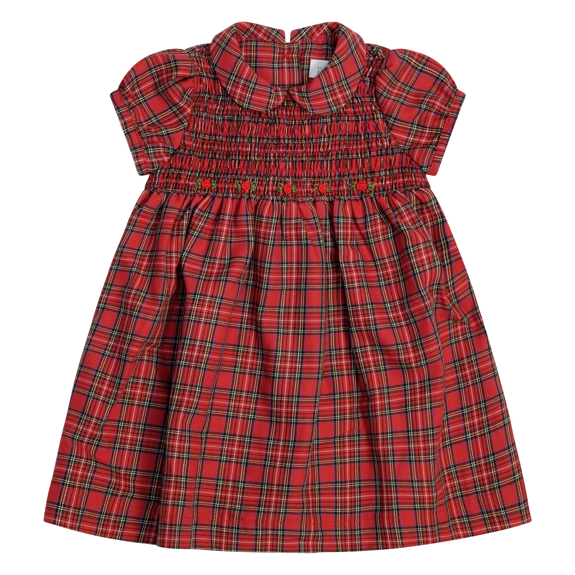 Abito per neonata Pepecè rosso con motivo scozzese 714 77R7Q PEPECE' KIDS