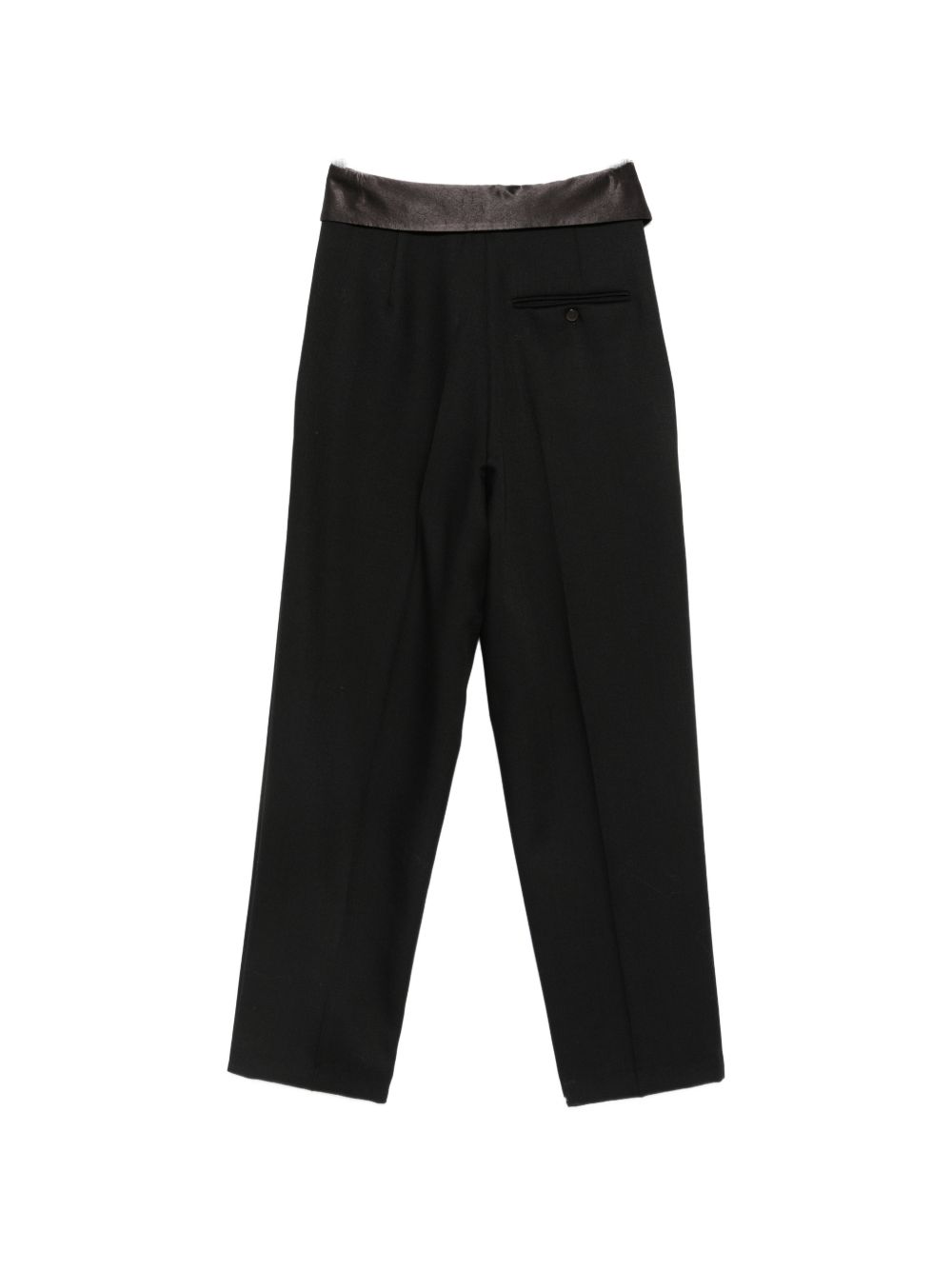 Pantaloni Alysi neri con dettaglio vita piegato 166146 A6204 NE ALYSI