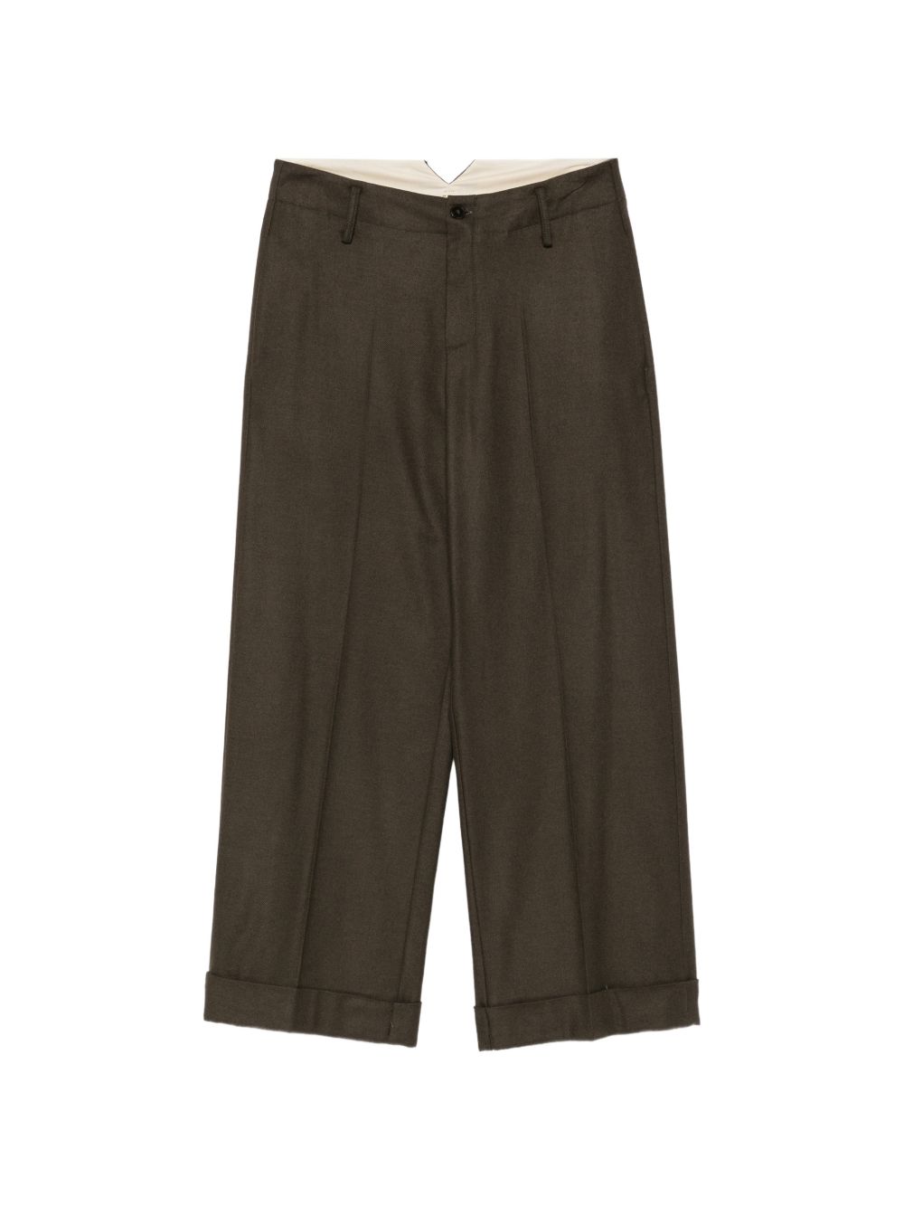 Pantaloni per donna Alysi verdi con dettagli plissettati 166173 A6218 BSO ALYSI